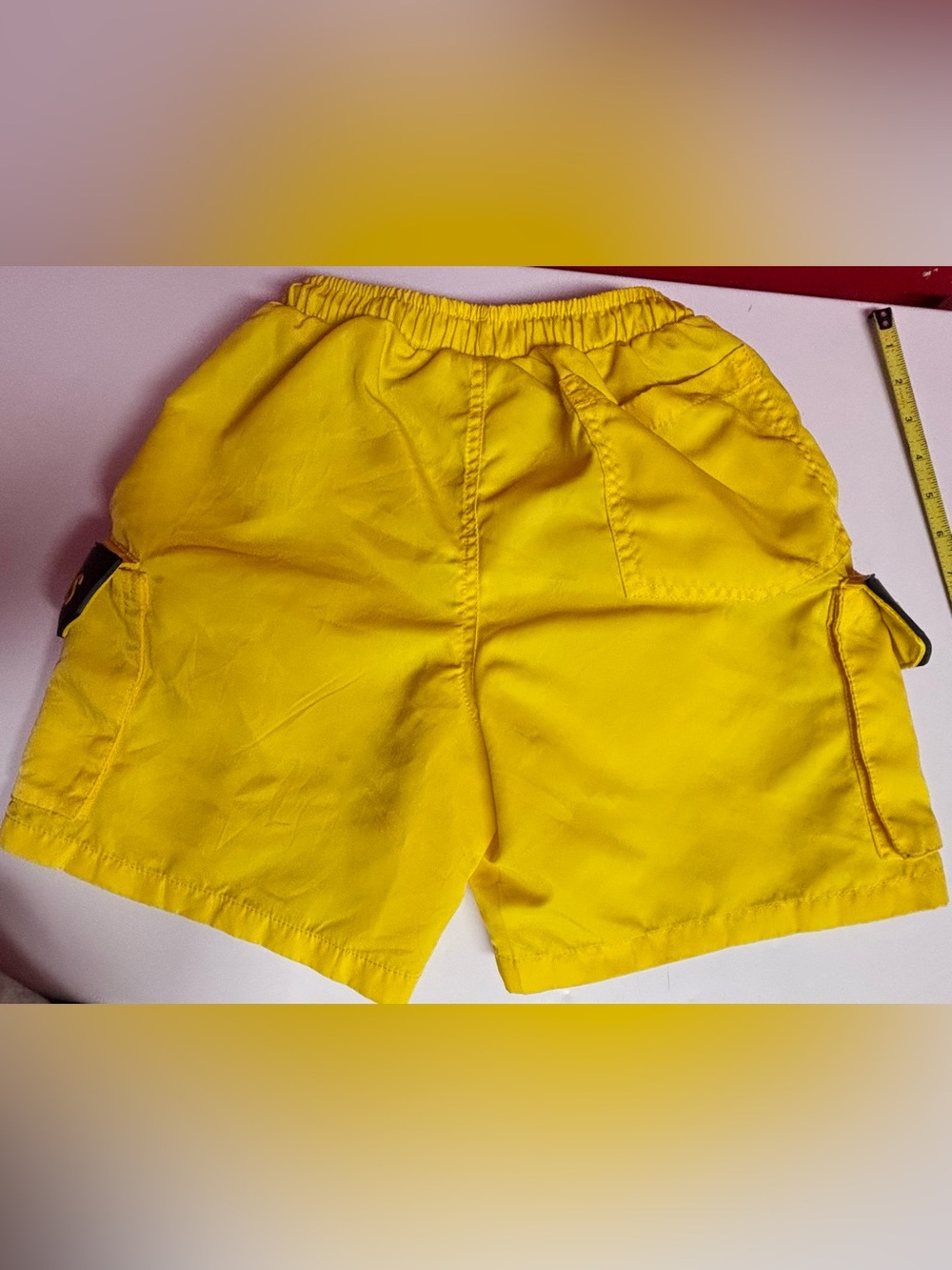 Public Goods Yellow Cargo Utility Shorts Streetwear Mens - XS - Picture 2 of 7